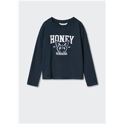 Camiseta manga larga bordado -  Niña | MANGO OUTLET España