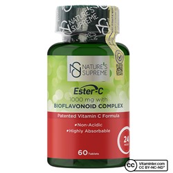 Nature's Supreme Ester-C 1000 мг витамина С 60 таблеток