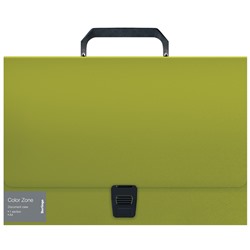 Папка-портфель 1 отделение Berlingo "Color Zone" А4, 330*230*35мм, 1000мкм, салатовая