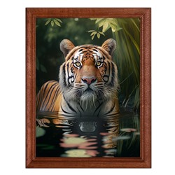 POSV-0328 Постер в рамке 17x23см Тигр