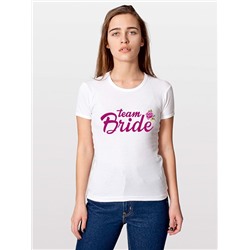 Футболка "Team Bride" цветочная коллекция