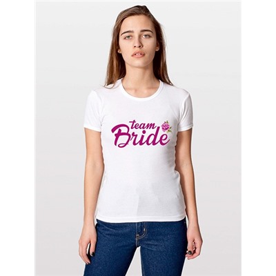Футболка "Team Bride" цветочная коллекция