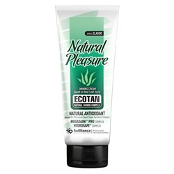 Крем для улучшения загара Natural Pleasure с маслом авокадо, экстрактами зеленого чая, ромашки и витамином Е, 125 мл, бренд - SOL BIANCA