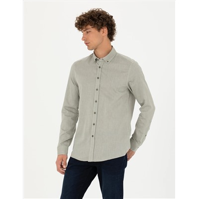 Haki Slim Fit рубашка с длинным рукавом