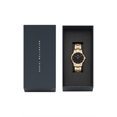 Reloj de cuarzo de acero y chapado en oro amarillo Iconic Link