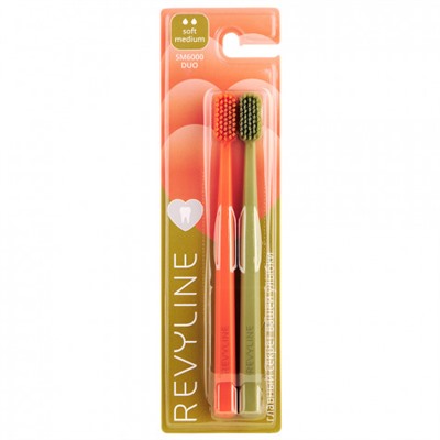 Набор из 2 щеток Revyline SM 6000 DUO Orange + Khaki