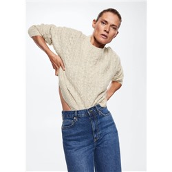 Jersey punto trenzado -  Mujer | MANGO OUTLET España