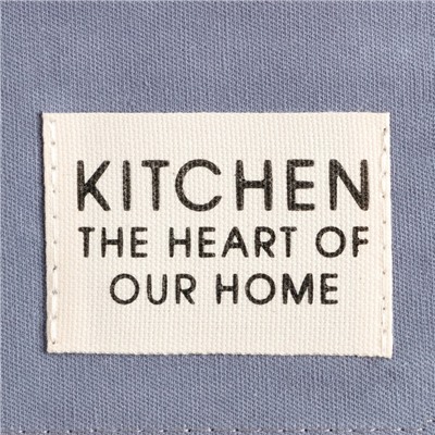 Дорожка на стол Этель Kitchen 40×150 +/-5 см, синий, 100% хлопок, саржа 220 г/м²