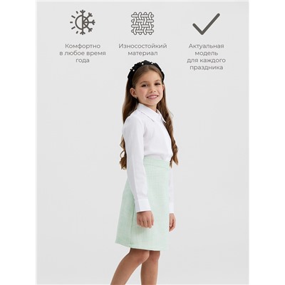 Юбка для девочки, MINAKU :Party Dress, цвет зеленый, рост 122 см