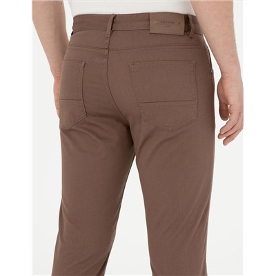 Brown Slim Fit Canvas Bloys