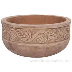 Кашпо терракота Nobilis Marco "Mterra Daycuc Round", D36хH18 см