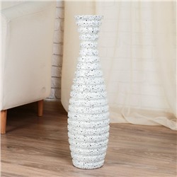 Ваза напольная «Астория», 12×60 см, керамика, белая