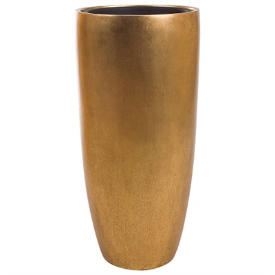 Кашпо Nobilis Marco "Pa-gold Vase" (полистоун), D30хH65 см, с тех.горшком