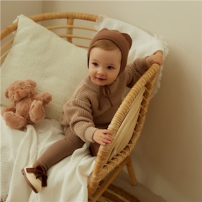 Легинсы SL HOME рост 80-86 см, цв. кофейный