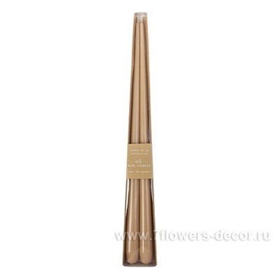 Набор свечей конических (воск), H35 см, 2шт