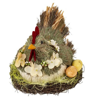 Фигурка декоративная "Курица в гнезде", L19 W17,5 H16 см