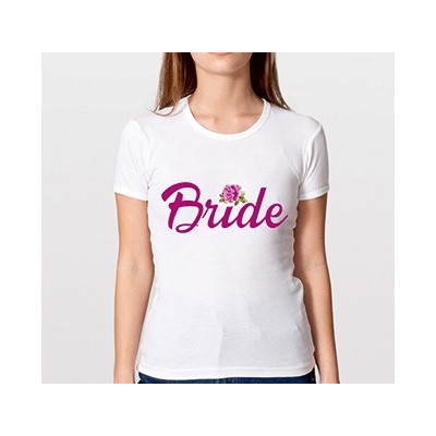 Футболка "Bride" цветочная коллекция