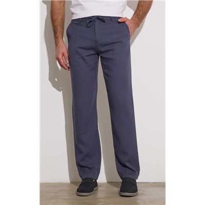 Брюки лен F111-0855 deep grey