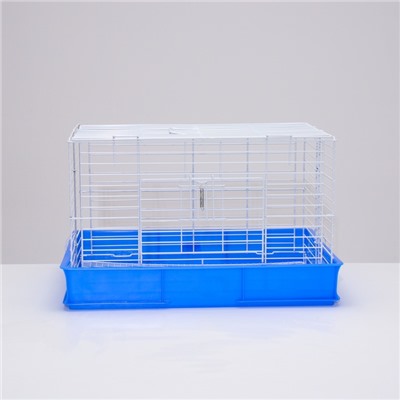Клетка для кроликов RT-1, 62 х 42 х 39 см, синяя