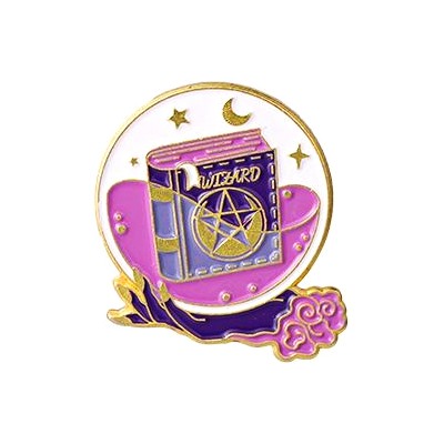 ZN087 Значок Книга заклинаний, 3х2,5см