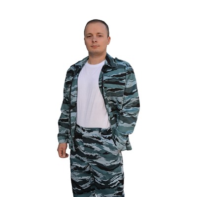 Мужской костюм летний №305 / 3.1.1.13 Синий КМФ