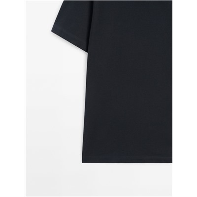 Polo estructura manga corta
