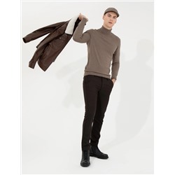 Vizon Melanj Slim Fit Fishman воротник Основной вязаный свитер