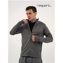 Лонгслив мужской Resport, на молнии, р. 52, цвет серый, базовый, с длинным рукавом
