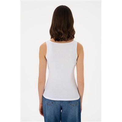 Женщина White Basic T -Fish Surprise Discount в корзине