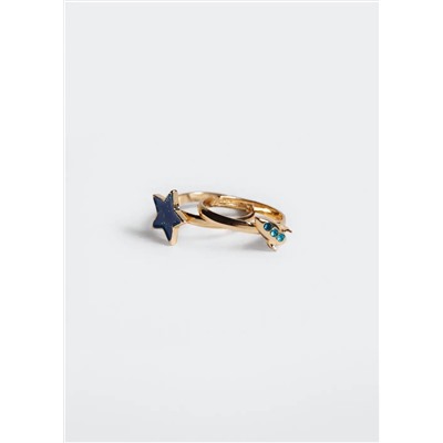 Pack 2 anillos combinados -  Niña | MANGO OUTLET España