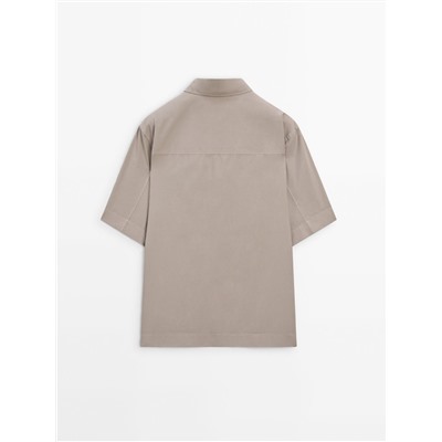 Camisa popelín manga corta