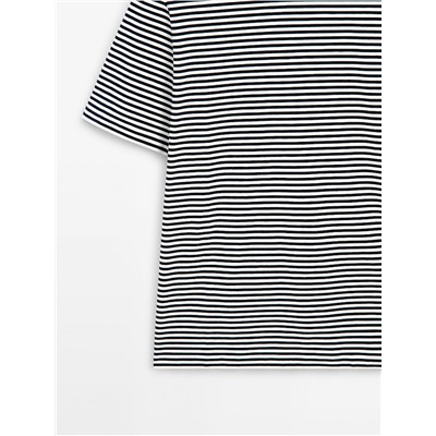 Camiseta rayas manga corta