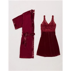 Bordeaux Nightgown & The Warning Team
