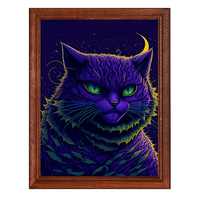 POSV-0393 Постер в рамке 17x23см Угрюмый кот