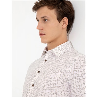 Браун Ex. Slim Fit рубашка с длинным рукавом