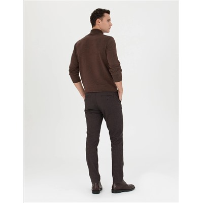 Brown Slim Fit Canvas Bloys