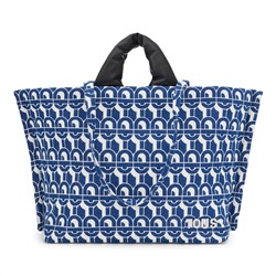 Bolso capazo Tous Manifesto - azul y blanco