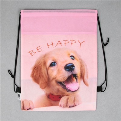 Мешок для обуви Be happy, нетканое полотно, размер 30×40 см