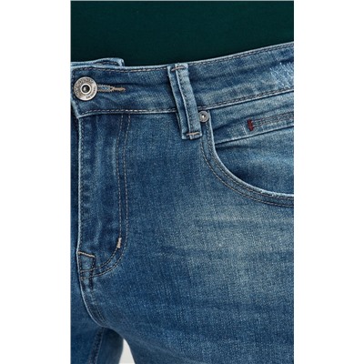Шорты джинс P411-0963 middle blue