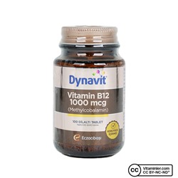 Dynavit Витамин B12 1000 мкг 100 таблеток