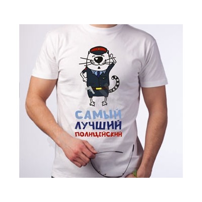 Футболка "Полицейский" кот