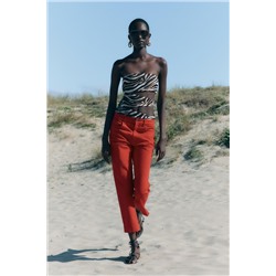 JEANS ZW COLLECTION BOOTCUT TIRO ALTO CROPPED
