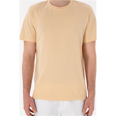 Мужская обычная подходная велосипедная шейка Beige Basic T -Fish Surprise Scount в корзине