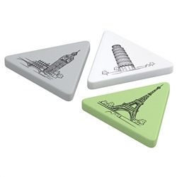 Ластик Berlingo "Triangle XL", треугольный, термопластичная резина, 55*55*9мм