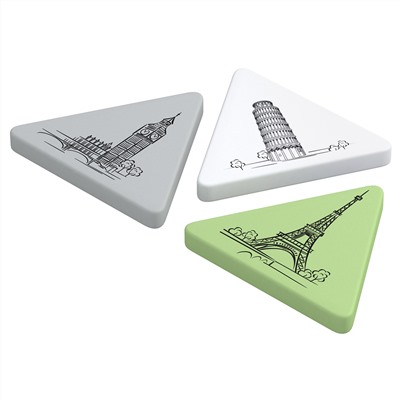 Ластик Berlingo "Triangle XL", треугольный, термопластичная резина, 55*55*9мм