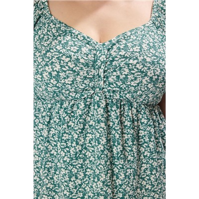 Зеленый цветок вязаный вязание Blought Blouse TBBSS25AF00087