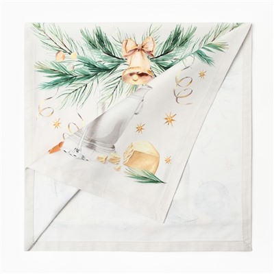Дорожка на стол Этель Spruce mood 40×149 см, 100% хлопок, саржа 190 г/м², белая