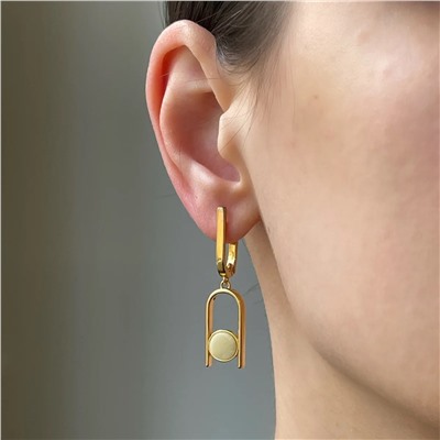 Серебряные серьги с янтарём E20039ZM