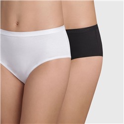Braguita Coton Plus (x2) - algodón - negro y blanco