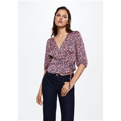 Blusa estampado floral -  Mujer | MANGO OUTLET España